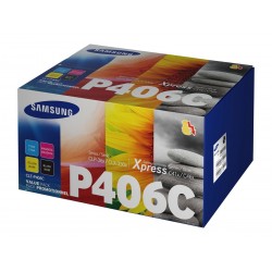 Samsung CLT-P406C - Pack de 4 - noire, cyan, magenta, jaune - original - toner