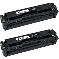 Toner équivalent à Canon 718BK Pack de 2 Noir