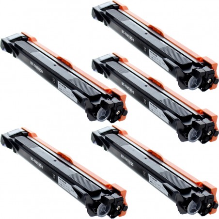 Toner équivalent à Brother TN-1050_5 Pack de 5 Noir