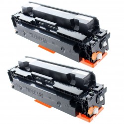 Toner équivalent à Canon 055BK Pack de 2 Noir - Avec puce