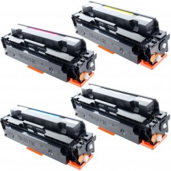 Toner équivalent à Canon 55 Pack de 4 4 Couleurs - Avec puce