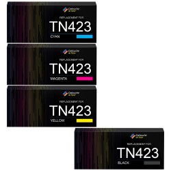 Toner équivalent à Brother Multipack TN423 Pack de 4 Noir, Jaune, Cyan, Magenta