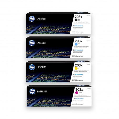 HP 203X Noir, cyan, jaune, magenta Pack de 4