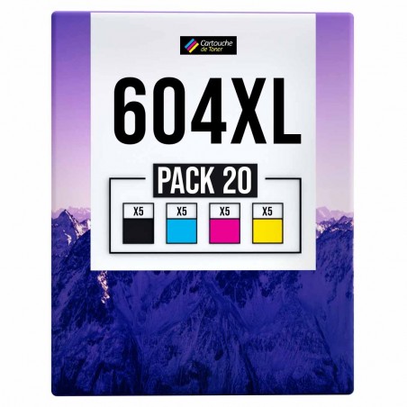 Pack de 20 Epson 604XL cartouches d'encre compatibles