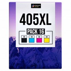 Pack de 16 cartouches compatibles 405XL Epson 4 noirs, 4 cyan, 4 magenta, 4 jaune