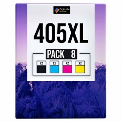 Pack de 8 cartouches compatibles 405XL Epson 2 noirs, 2 cyan, 2 magenta, 2 jaune