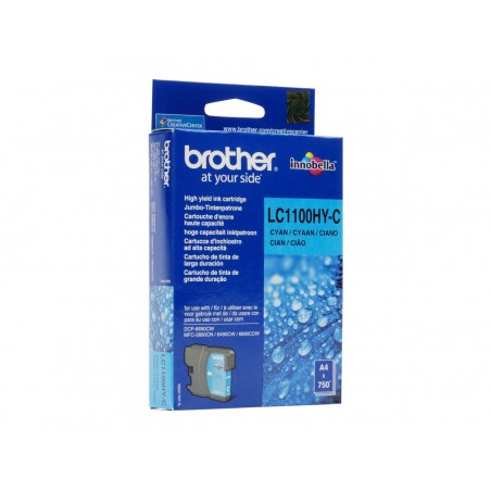 Brother LC1100HY - à rendement élevé - cyan - originale - cartouche d'encre